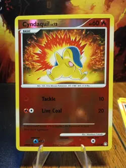 2007 Pokemon Mysterious Treasures Cyndaquil #79 Extremely LP - Image 1