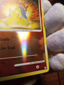 2007 Pokemon Mysterious Treasures Cyndaquil #79 Extremely LP - Image 3