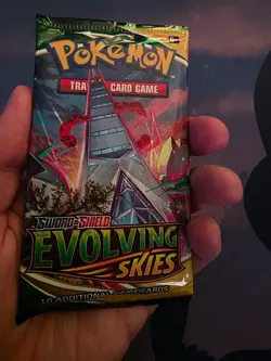Pokemon Evolving Skies TCG Sleeved Booster Pack & Loose Pack Duraludon (Fair) - Image 3