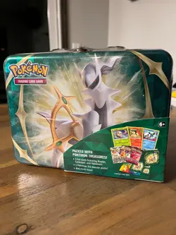 Pokemon Spring 2022 Arceus Collector's Treasure Chest Tin - Factory Sealed - Image 1