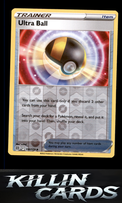 Reverse Holofoil Ultra Ball 150/172 Pokemon Uncommon SWSH09: Brilliant Stars Car - Image 1