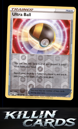 Reverse Holofoil Ultra Ball 150/172 Pokemon Uncommon SWSH09: Brilliant Stars Car - Image 1