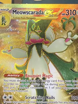 Meowscarada ex 271/193 Pokemon TCG Sv02: Paldea Evolved Hyper Rare Holo - Image 2