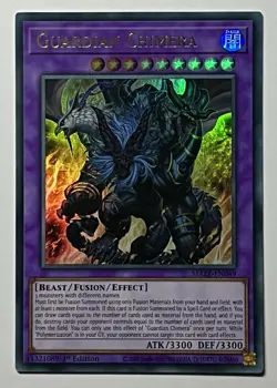 Guardian Chimera MAZE-EN049 (LP) 1st Edition Ultra Rare Maze Of Memories YuGiOh! - Image 1