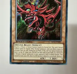 Slifer the Sky Dragon SBC1-ENH01 (NM) Secret Rare 1st Edition Speed Duel YuGiOh - Image 4
