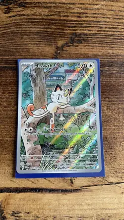 Pokemon TCG Phantasmal Flames Meowth 106/094 Illustration Rare Card - Pack fresh - Image 1