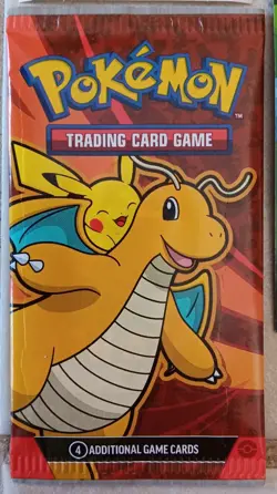 2025 Pikachu&Dragonite Pokemon Happy Meal Toy #1 NEW 4 Cards+Poster+Stickers - Image 4
