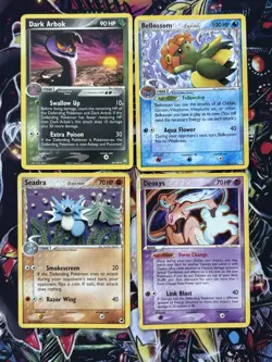 Pokemon Ex Delta Species Era Non Holo Mixed Sets 4 Cards Collection Lot - Image 1