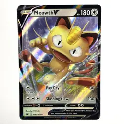 Meowth V SWSH004 SWSH: Sword & Shield Promo Card NM - Image 1