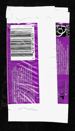 Magic The Gathering Arabian Nights Empty Booster Pack Wrapper NO CARDS - Torn - Image 2