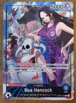 Boa Hancock Sealed Leader Card PSA Magazine Promo One Piece Full Art Holo Foil - Image 1