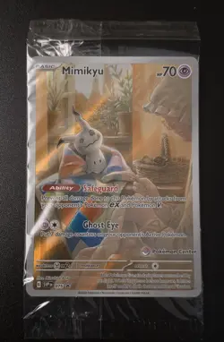 Mimikyu 075 Pokemon Center Exclusive Sv: Scarlet & Violet Promo Card SEALED MINT - Image 1
