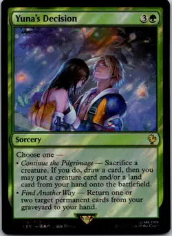 Yuna's Decision (Surge Foil) R Commander: FINAL FANTASY 74 NM - Image 1