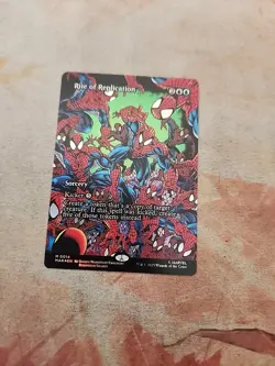 Rite Of Replication Borderless Foil Marvel's Spider-Man MTG NM - Image 1