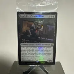 Black Cat, Cunning Thief [Prerelease] R 0052, Sealed Foil Promo, MTG Spider-Man - Image 1