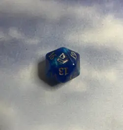 MTG Amonkhet Spindown Dice D20 Magic the Gathering Blue - Image 1