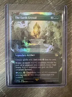 Magic The Gathering Final Fantasy Borderless Foil The Earth Crystal #0342 - Image 1