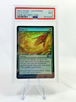 CULTIVATE FOIL - Core Set 2021 - Graded PSA 9 MTG Magic the Gathering Card 2020 - Image 1