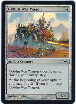 FOIL Goblin War Wagon Mirrodin Common - MTG Magic the Gathering Card - Image 1