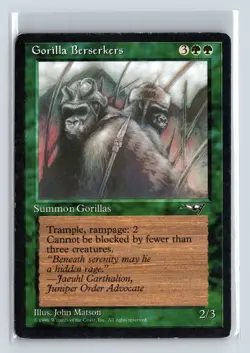 GORILLA BERSERKERS - MTG Magic the Gathering Card - Alliances - Common - Image 1