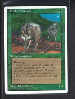 Timber Wolves 4th Fourth Edition - MTG Magic the Gathering Card - Image 1