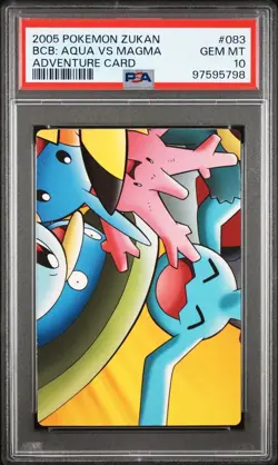 PSA 10 GEM MINT Kyogre Vs. Groudon Pokepark Zukan Adventure Card Pokemon POP 5 - Image 3