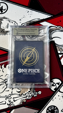 BGS 9.5 ONE PIECE ENGLISH CARD REGIONALS GAME CARTE HOLO LAW ST03-008 EN MINT - Image 2