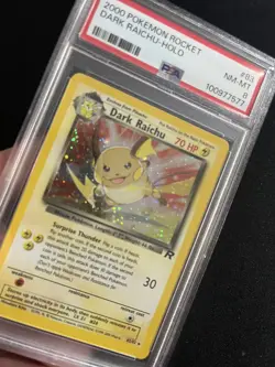 Dark Raichu 83/82 Secret Holo Team Rocket PSA 8 NM-MT Pokemon Card - Image 3