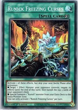 Runick Freezing Curses TAMA-EN033 Tactical Masters - Yu Gi Oh Card - NM - Image 1