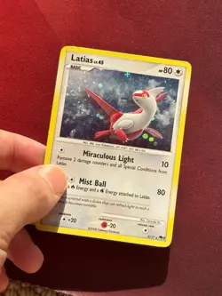 LATIAS 3/17 POP Series 7 HOLO SWIRL Pokemon Organized Play promo TCG card - Image 2