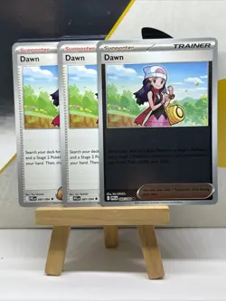Dawn PFL 087/094 Reverse Holo - Pokemon Phantasmal Flames NM 3 Card Play Set - Image 1