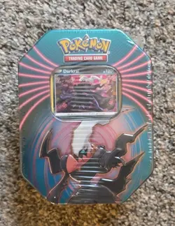 Pokemon TCG Mighty Mysterious Tin [ Darkrai Card Pack ] NEW Factory Sealed - Image 1