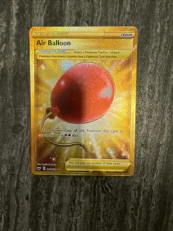 Pokemon Card - Air Balloon Sword & Shield Base Set 213/202 Secret Rare Full Art - Image 1