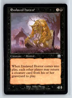 Enslaved Horror - Mercadian Masques - MTG Magic the Gathering Card - Image 1