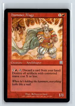 Hammer Mage - Mercadian Masques - MTG Magic the Gathering Card - Image 1