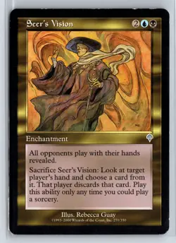 (3x) SEER'S VISION - Invasion - MTG Magic the Gathering Card - Uncommon - Image 1
