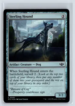 (3x) FOIL Sterling Hound Outlaws of Thunder Junction MTG Magic the Gathering - Image 1