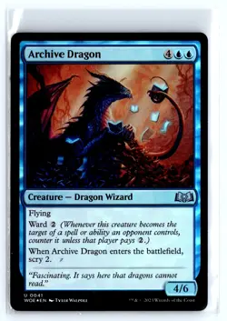 FOIL Archive Dragon Wilds of Eldraine - MTG Magic the Gathering Card - Image 1