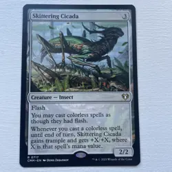 MTG Skittering Cicada, NM-Mint, English Commander Masters - Image 1