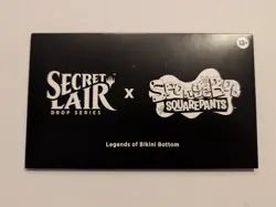 Secret Lair Spongebob Legends of Bikini Bottom Non-Foil MTG SLD Free Shipping - Image 1