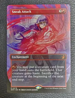 Sneak Attack (Anime Borderless) Wilds of Eldraine: Enchanting Tales Regular MTG - Image 1