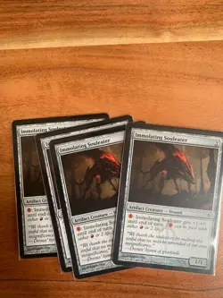 x4 MTG IMMOLATING SOULEATER LP New Phyrexia Magic the Gathering Playset - Image 1