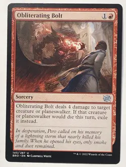 MTG TCG - Obliterating Bolt 145/287 Foil BRO - LP - Image 1