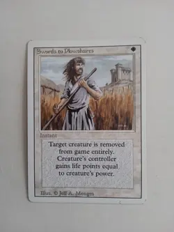 CARTA MAGIC MTG 1994 REVISED EDITION ENG SWORDS TO PLOWSHARES - Image 1