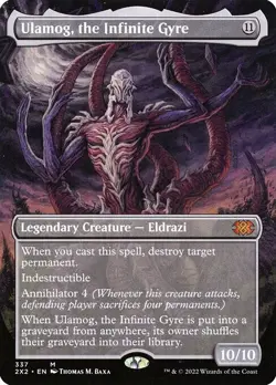 Ulamog, the Infinite Gyre Borderless #337 | 2X2 Double Masters 2022 | MTG - Image 1