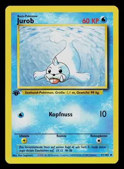Pokemon Card - Seel Jurob German 1st Edition Base Set 41/102 Uncommon - Image 1