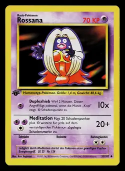 Pokemon Card - Jynx Rossana German 1st Edition Base Set 31/102 Uncommon - Image 1