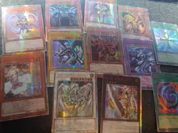 Yu-Gi-Oh Fan Made Japanese God Card Dark Magician Girl Blue Eyes Ultimate Dragon - Image 1