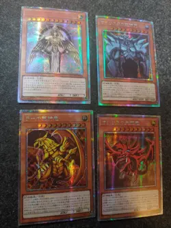 Yu-Gi-Oh Fan Made Japanese God Card Dark Magician Girl Blue Eyes Ultimate Dragon - Image 2