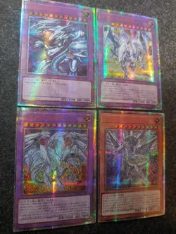 Yu-Gi-Oh Fan Made Japanese God Card Dark Magician Girl Blue Eyes Ultimate Dragon - Image 4